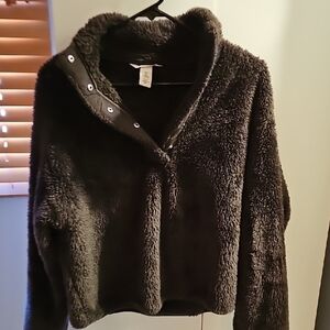 Cozy Chocloate brown Fleece Pullover